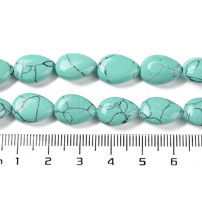 Synthetic Turquoise Beads Strands G-K357-A13-01-1