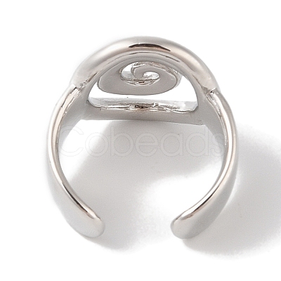 Brass Cuff Rings RJEW-Q821-01P-1