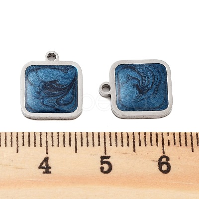 304 Stainless Steel Enamel Charms STAS-Z078-22P-1