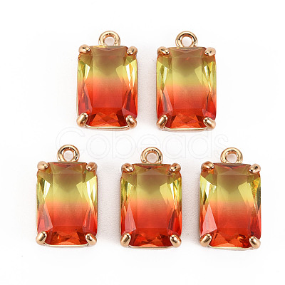 Gradient Color Glass Pendants GLAA-S193-008-A01-1