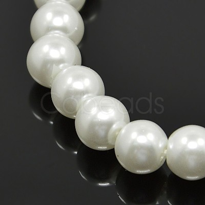 Glass Pearl Beaded Stretch Bracelets BJEW-JB05198-1