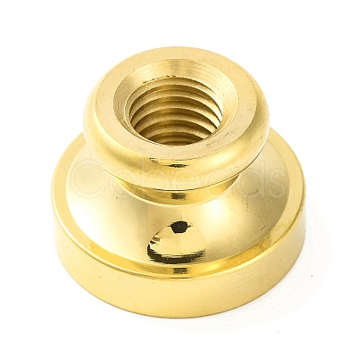 Golden Tone Round Wax Seal Brass Stamp Heads AJEW-Z034-02G-U-1