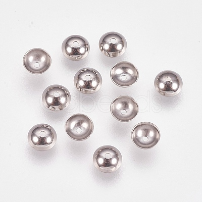 Non-Tarnish Apetalous 201 Stainless Steel Bead Caps STAS-L205-13F-1