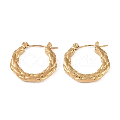 304 Stainless Steel Hoop Earrings EJEW-K278-19A-G-1