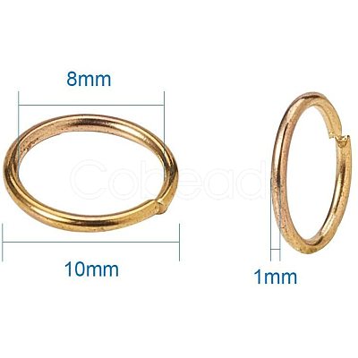 Brass Jump Rings KK-PH0006-10mm-G-1