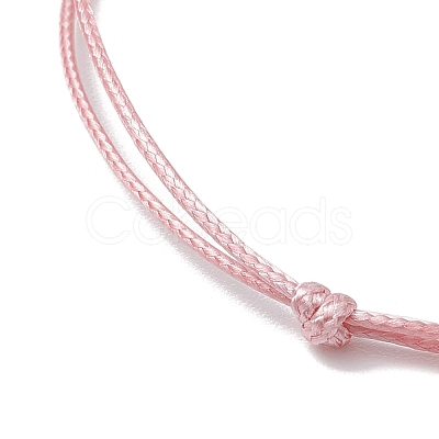 Waxed Polyester Braided Bead Bracelets BJEW-JB11102-1