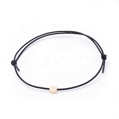 Adjustable Cowhide Leather Cord Bracelets BJEW-JB04373-01-1