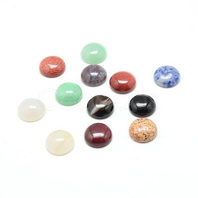 Natural & Synthetic Gemstone Cabochons G-T020-8mm-M-1