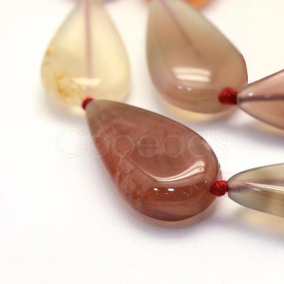 Natural South Red Agate Beads Strands G-E395-03C-1