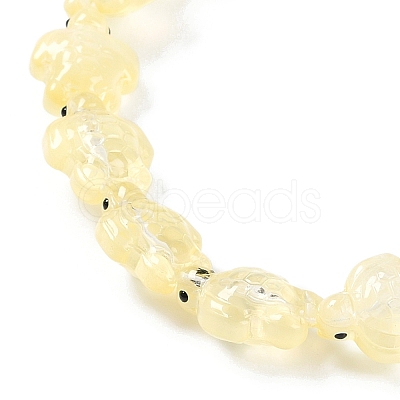 Transparent Glass Enamel Beads Strands GLAA-B021-06C-1