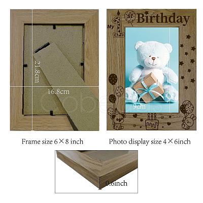 Natural Wood Photo Frames AJEW-WH0292-061-1