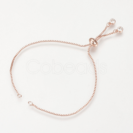 Brass Slider Bracelets Making MAK-R025-02RG-1