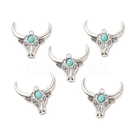 Synthetic Turquoise Pendants FIND-TADZ0001-05AS-1