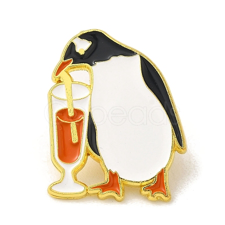 Animal Black Alloy Brooches JEWB-R272-04A-1