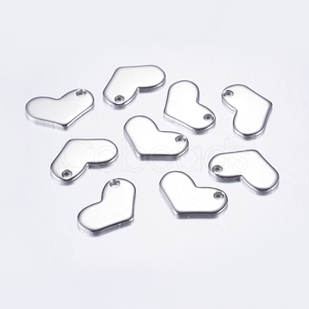 Tarnish Resistant 201 Stainless Steel Stamping Blank Tag Charms STAS-L198-22P-1