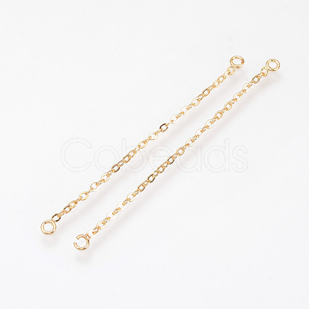 Brass Chain Links connectors KK-Q735-165G-1