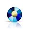 Preciosa&reg MAXIMA Crystal No Hotfix Flatback Stones, Czech Crystal, Dura Foiling, Round(438 11 615 Chaton Rose), 30240 200 Cobalt Blue AB, SS10(2.7~2.9mm)