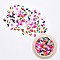 Handmade Polymer Clay Nail Art Decoration Accessories, Petal, Mixed Color, 5~7.5x4~6x0.3~1mm, 3color, 1g/color, 3g