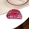 Stripe Theme Acrylic Claw Hair Clips, Hot Pink, 82mm