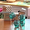 Teacup PVC Mini Model, Micro Landscape Dollhouse Accessories, Pretending Prop Decorations, Dark Cyan, 13~15x14.5mm, 4pcs/set