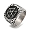 304 Stainless Steel Ring, Triangle, Inner Diameter: 19mm