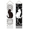 Polyester Wall Hanging Tapestry, for Bedroom Living Room Decoration, Rectangle, Cat Shape, 1160x330mm, 2pcs/set