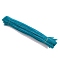 DIY Plush Sticks, with Iron Core, Pipe Cleaners, Kid Craft Material, Turquoise, 300mm, 100pcs/set