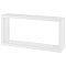 Rectangle Wooden Presentation Boxes, with Double Sided Clear Acrylic Window, White, 25.9x12.6x6cm