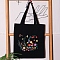 DIY Embroidery Painting Kits, Including Printed Embroidery Thread & Needles, Round Embroidery Hoop, Mixed Color, 390x350mm