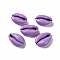 Baking Painted Cowrie Shell Beads, No Hole/Undrilled, Medium Purple, 20.5x13.5x7mm