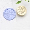 Golden Tone Wax Seal Brass Stamp Heads, for Wax Seal Stamp, Happy Birthday Series, Heart, 24x14mm, Hole: 7mm