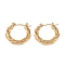 304 Stainless Steel Hoop Earrings, Jewely for Women, Golden, Ring, 21x3mm