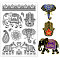 Custom PVC Plastic Clear Stamps, for DIY Scrapbooking, Photo Album Decorative, Cards Making, Elephant, 160x110x3mm