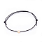 Adjustable Cowhide Leather Cord Bracelets, with Brass  Beads, Hexagon, Black, Real 18K Gold Plated, 1-7/8 inch(4.8cm)