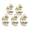 Alloy Pendants, Cadmium Free & Nickel Free & Lead Free, Letter, Letter.C, C:13x9x3mm, Hole: 1.5mm