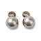 Non-Tarnish 304 Stainless Steel Charms, Ball Charm, Stainless Steel Color, 6.5x4mm, Hole: 1.5mm