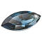 Preciosa&reg MAXIMA Crystal Fancy Stones, Czech Crystal, 435 14 615 Navette(Horse Eye), Dura Foiling, 30340 Montana, 10x5mm