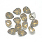 Pointed Back Resin Rhinestone Cabochons, teardrop, Dark Goldenrod, 18x13x7.5mm, about 110pcs/bag