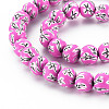 Handmade Polymer Clay Beads Strands CLAY-N008-055-03-3