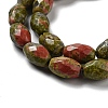 Natural Unakite Beads Strands G-P520-C01-01-4