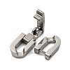 Non-Tarnish 304 Stainless Steel Fold Over Clasps STAS-B029-05A-1-2