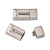304 Stainless Steel Bayonet Clasps STAS-L189-33P-1
