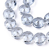 Electroplate Glass Beads Strands X-EGLA-Q084-14mm-11-2