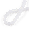 Imitate Austrian Crystal Bicone Frosted Glass Beads Strands GLAA-F029-TM4mm-A13-4