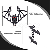 ANATTASOUL 2 Pairs 2 Style Bat Alloy Dangle Earrings Sets with Rhinestone EJEW-AN0002-47-3