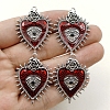 Gothic Style Alloy Resin Pendants PW-WGE8991-01-2