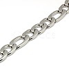 Fashionable 304 Stainless Steel Figaro Chain Necklaces for Men STAS-A028-N019P-2
