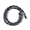 Natural Snowflake Obsidian Beads Strands G-K362-I16-06-3