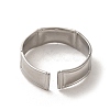 304 Stainless Steel Open Cuff Ring RJEW-C068-02C-P-3