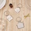 CHGCRAFT 17Pcs 3 Style Zinc Alloy Keychain KEYC-CA0001-22-4